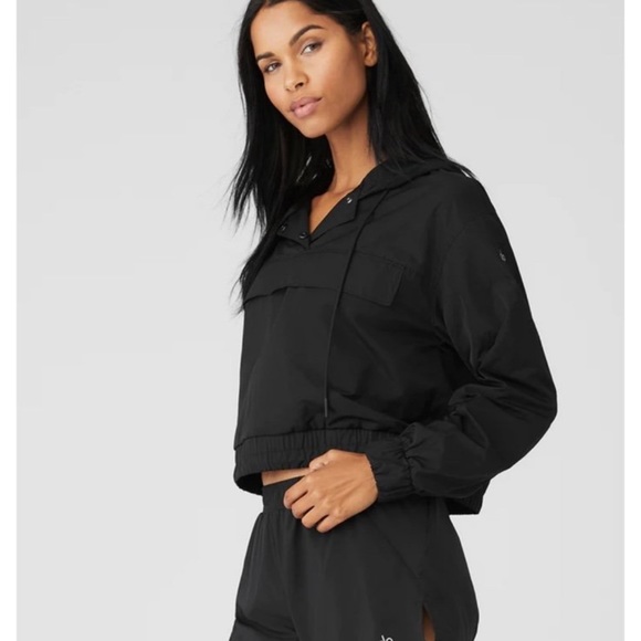 NWOT ALO Yoga Women’s International Anorak Hoodie Large - Picture 3 of 11